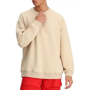 NWT Men's Obermeyer Explorer Tech Crewneck Sweatshirt Large Cement $159